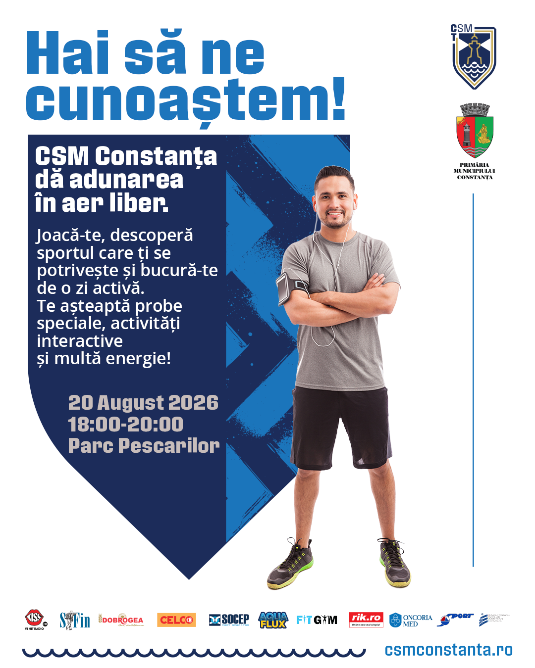  Mișcare, voie bună și experiențe sportive alături de CSM Constanța! 
