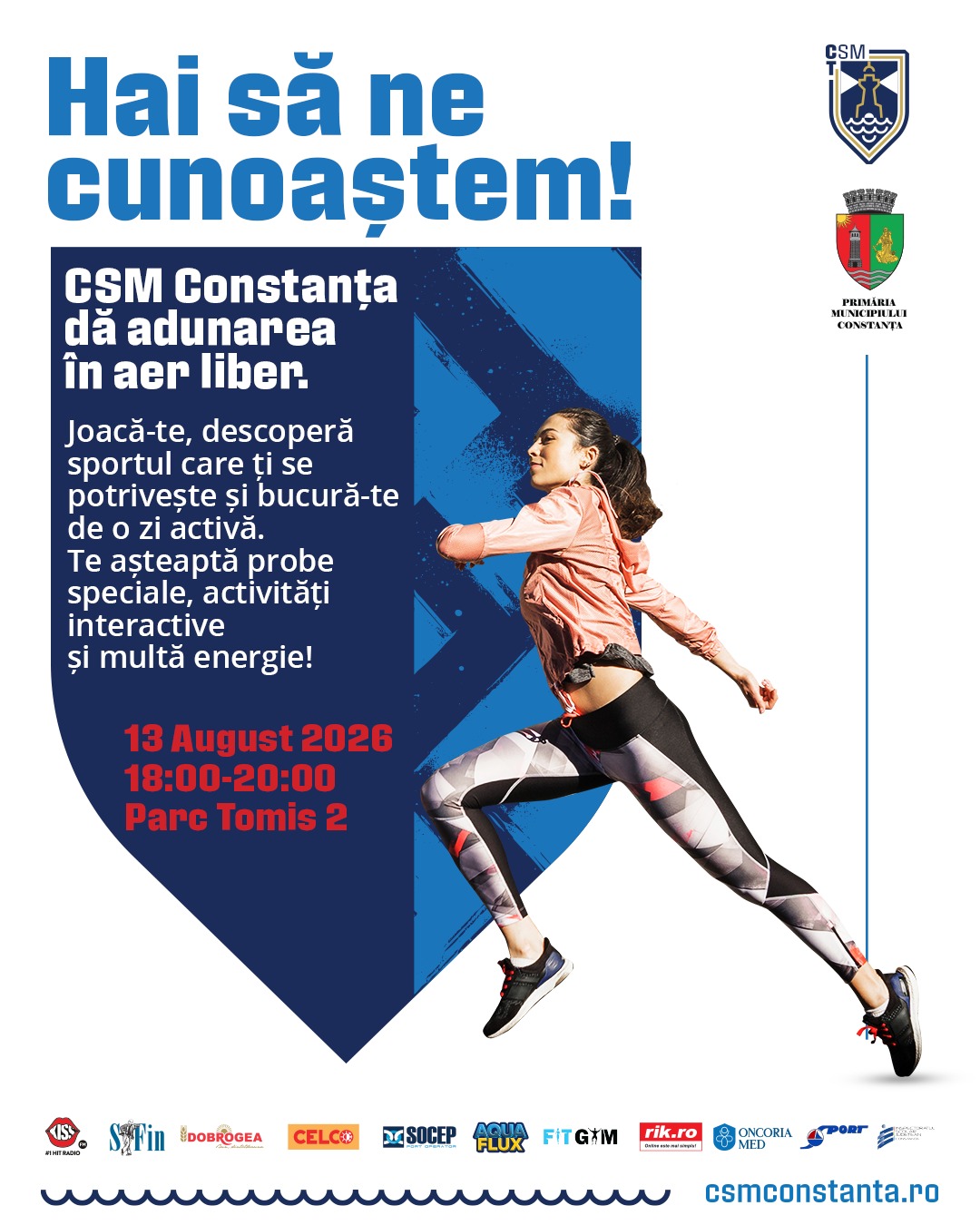  Mișcare, voie bună și experiențe sportive alături de CSM Constanța! 