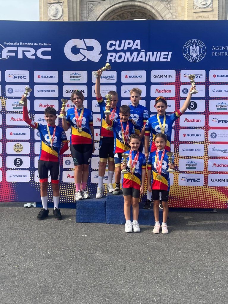 Medalii de aur, argint și bronz pentru cicliștii noștri la Cupa României de Șosea și MTB Copii