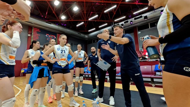 Victorie pentru voleibalistele noastre! CSM Constanța a învins-o în deplasare pe Rapid București cu 3-2