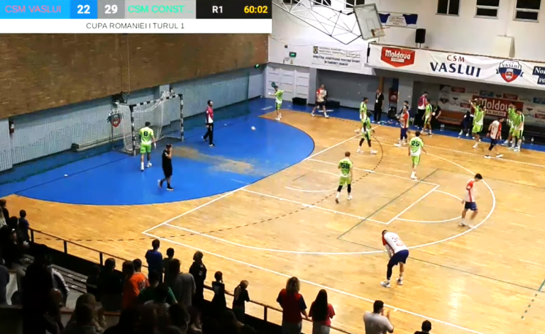 Handbaliștii au câștigat cu 29-22 la Vaslui! CSM Constanța merge mai departe în Cupa României