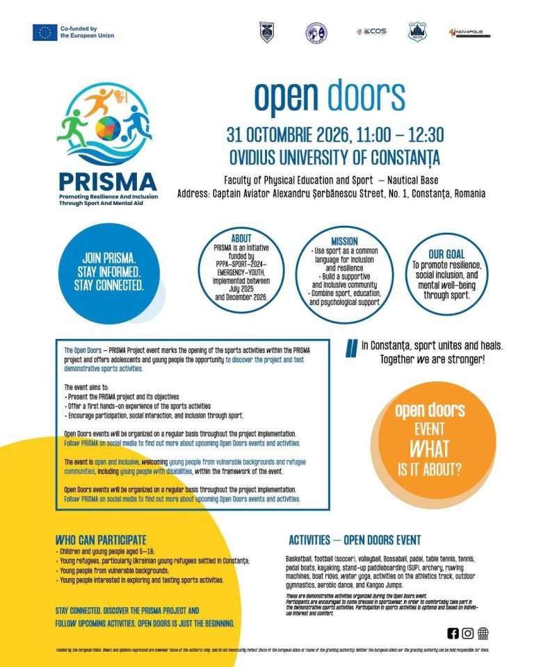 Prisma Open Doors – ediția Octombrie 2026